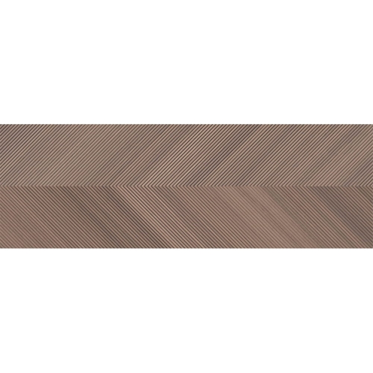 Saloni Eukalypt Vector Marron-Cacao 40x120 dekor jodełka drewniana