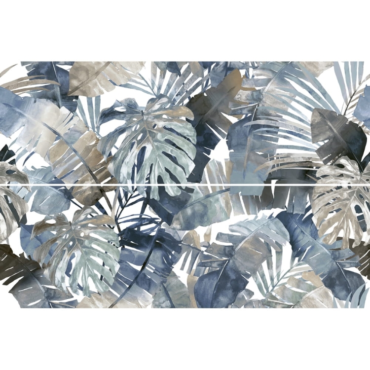 Marazzi White Deco Jungle Touch dekoracyjne płytki liście monstery