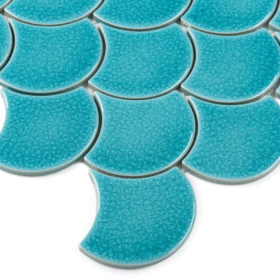 Dunin Mini Fish Scale Bali mozaika łuska turkusowa