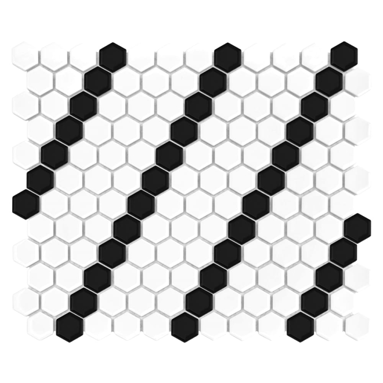 Dunin Mini Hexagon B&W Lean czarno biała mozaika