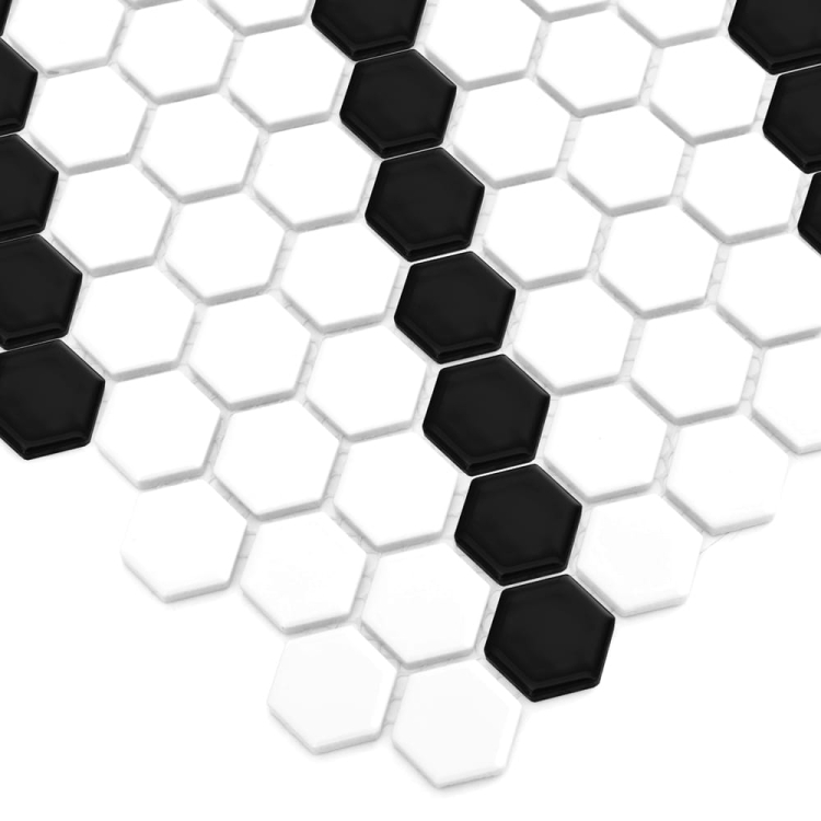 Dunin Mini Hexagon B&W Lean czarno biała mozaika