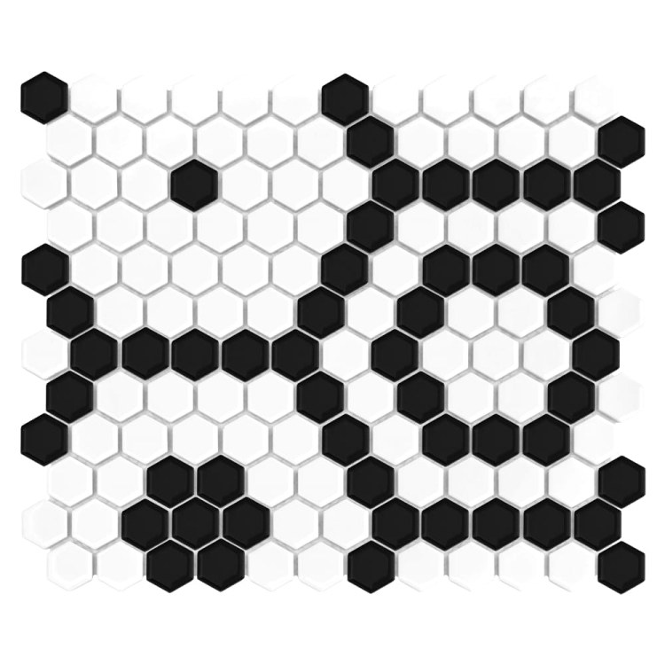 Dunin Mini Hexagon B&W Bee czarno biała mozaika