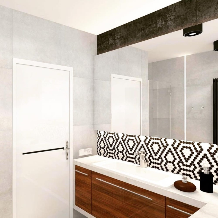 Dunin Mini Hexagon B&W Lace czarno biała mozaika