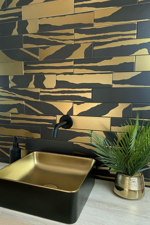 Dune Lavabo Savannah Black&Gold