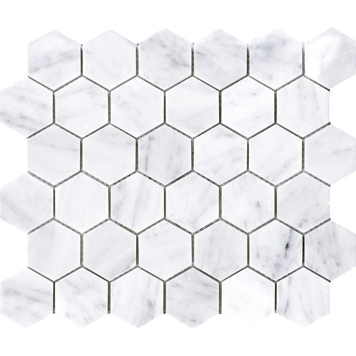Essential Hexagon Carrara Pulido mozaika kamienna L'Antic Colonial