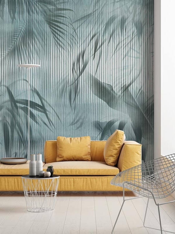 Palmiarnia oryginalna tapeta w liście