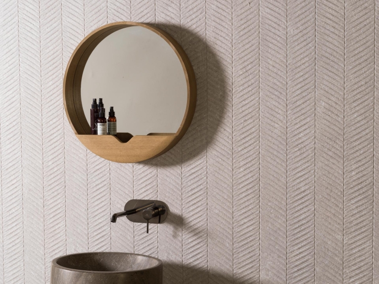 Porcelanosa Spiga Coral Acero 45x120
