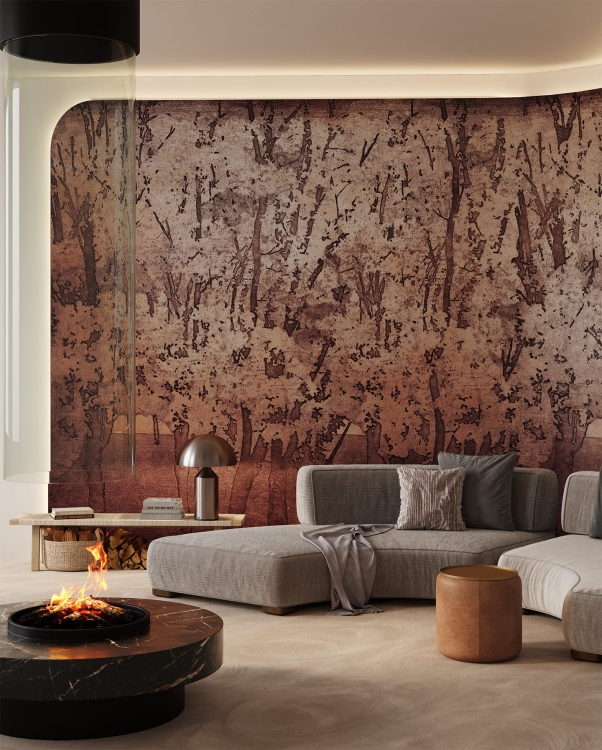 Wonderwall Humming fototapeta japandi boho drzewa