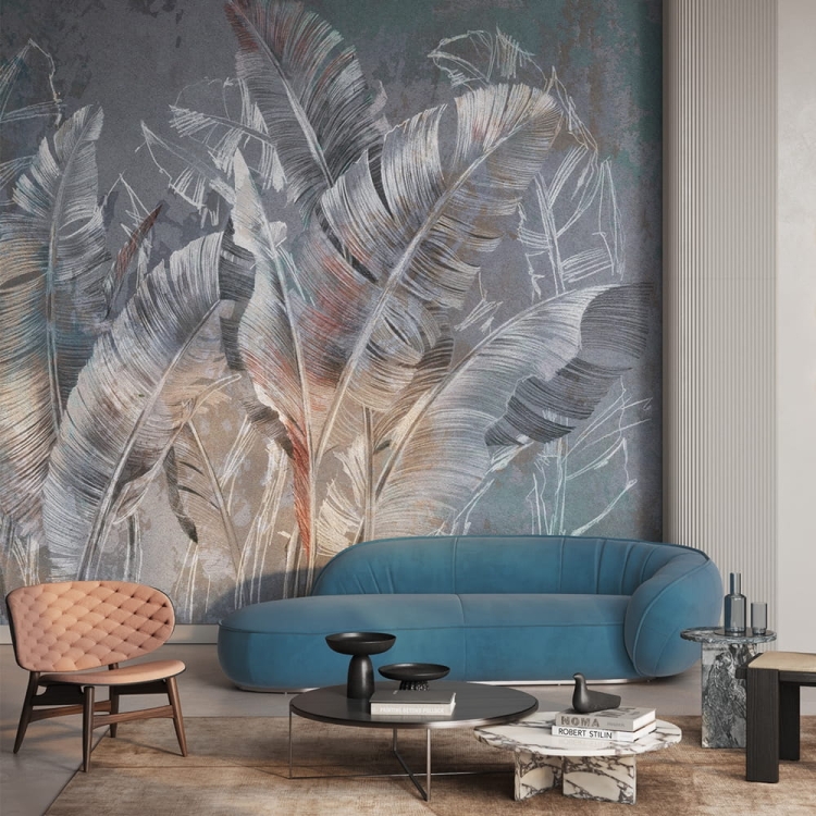 Wonderwall Borneo fototapeta duże tropikalne liście