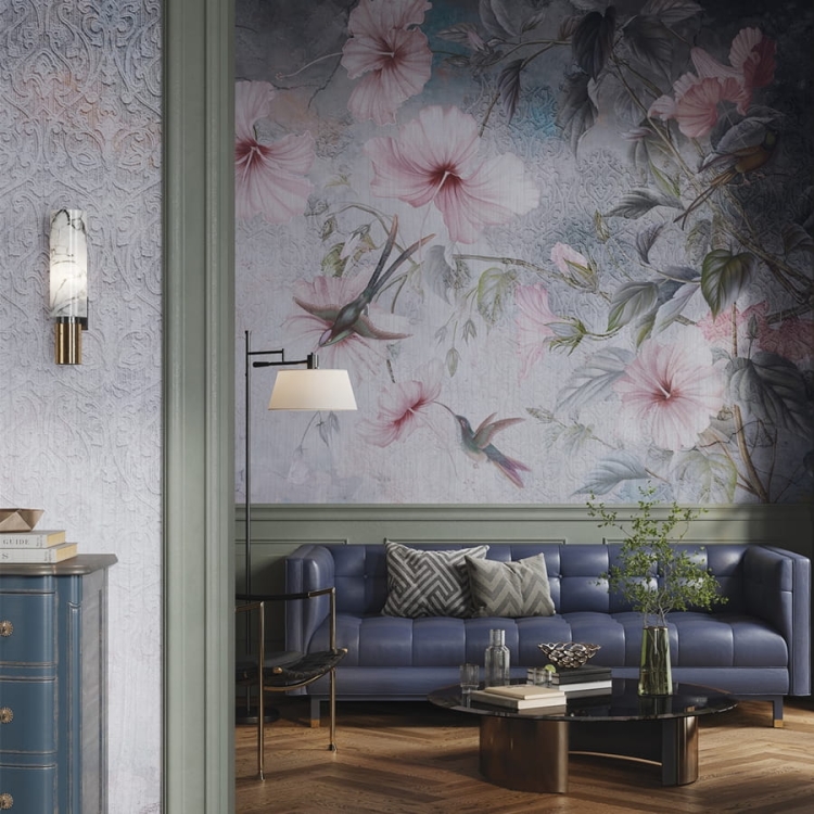 Wonderwall Ebbi fototapeta rajskie kwitnące hibiskusy