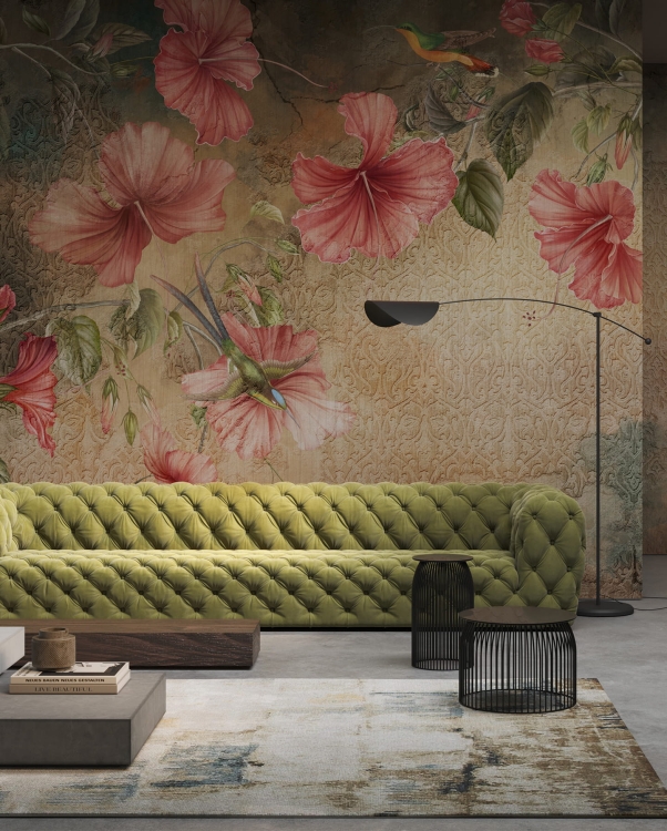 Wonderwall Ebbi fototapeta rajskie kwitnące hibiskusy