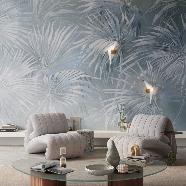 Wonderwall Oasis fototapeta duże liście palmowe