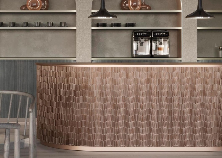 Gravity Aluminium Wave Copper miedziana mozaika