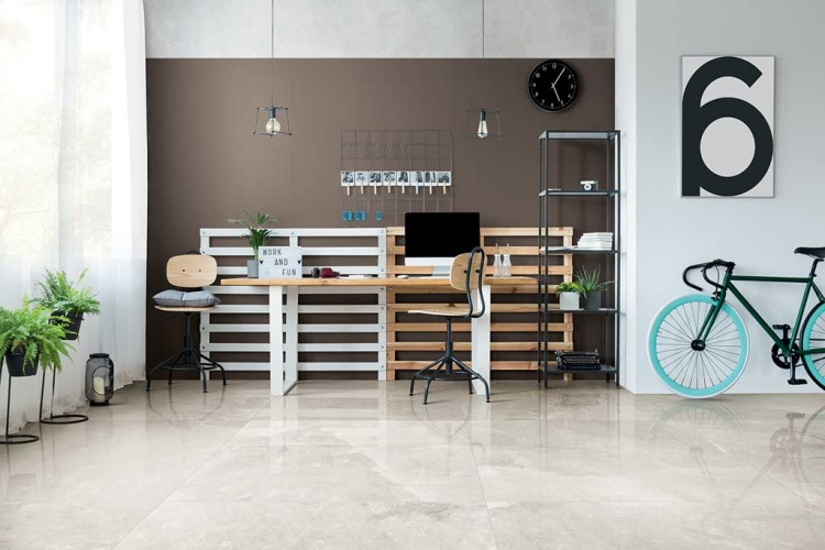 Contemporary Design Rock Salt White Gold