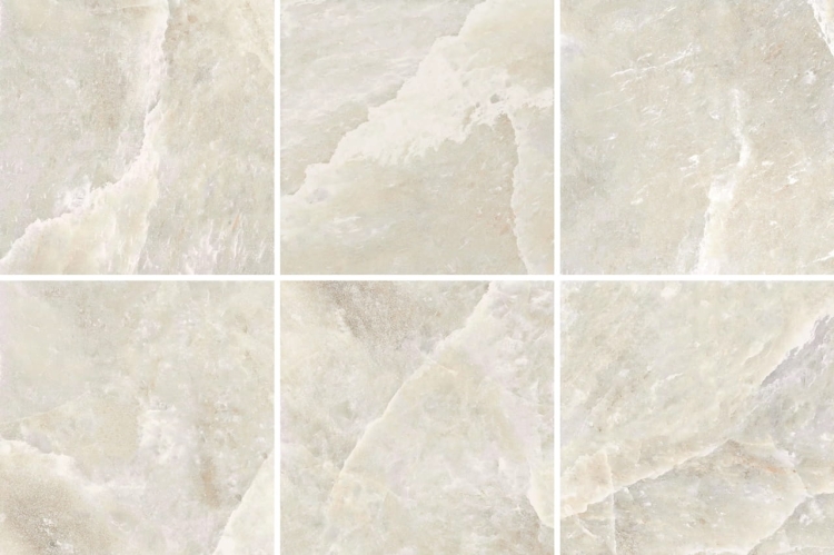 Contemporary Design Rock Salt White Gold