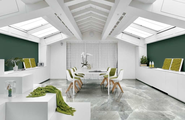 Contemporary Design Rock Salt Maui Green