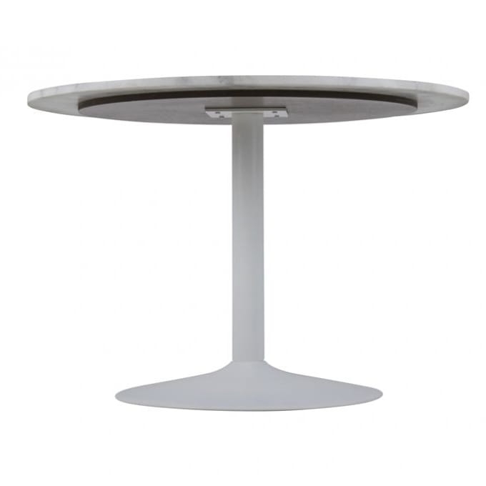 Tarry Marble Table okrągły stół do jadalni z marmurowym blatem i metalową podstawą