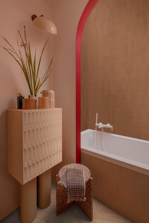 Marazzi Confetto Struttura 3D Savoiardo Rosa MEV3