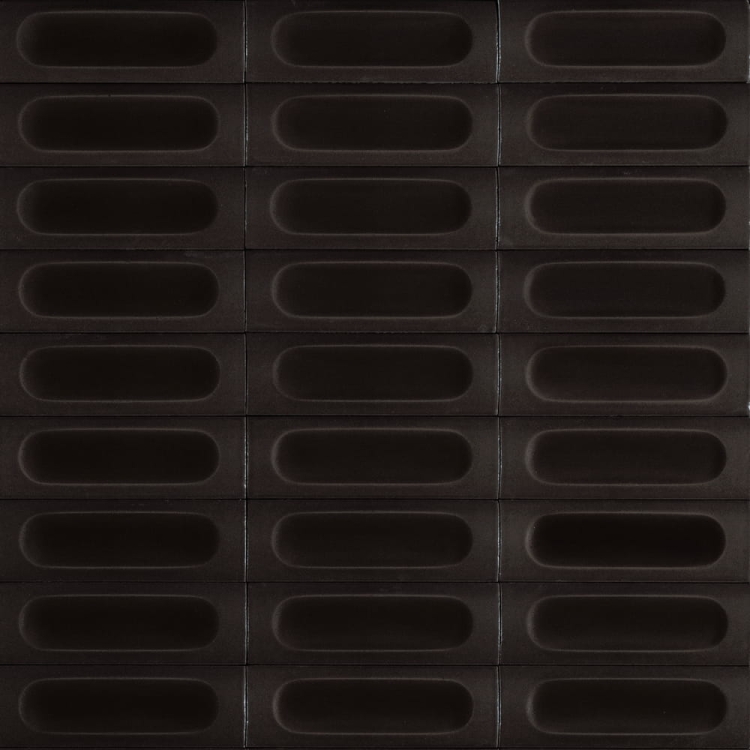 Marazzi Confetto Struttura 3D Savoiardo Nero MEUX