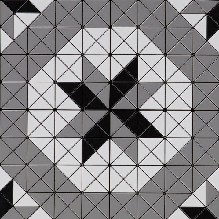 Raw Decor Aztec Compass Grey Matowa płytka mozaika dekoracyjna
