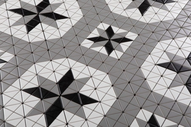 Raw Decor Aztec Compass Grey Matowa płytka mozaika dekoracyjna