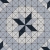 Raw Decor Aztec Compass Blue Matowa płytka mozaika dekoracyjna