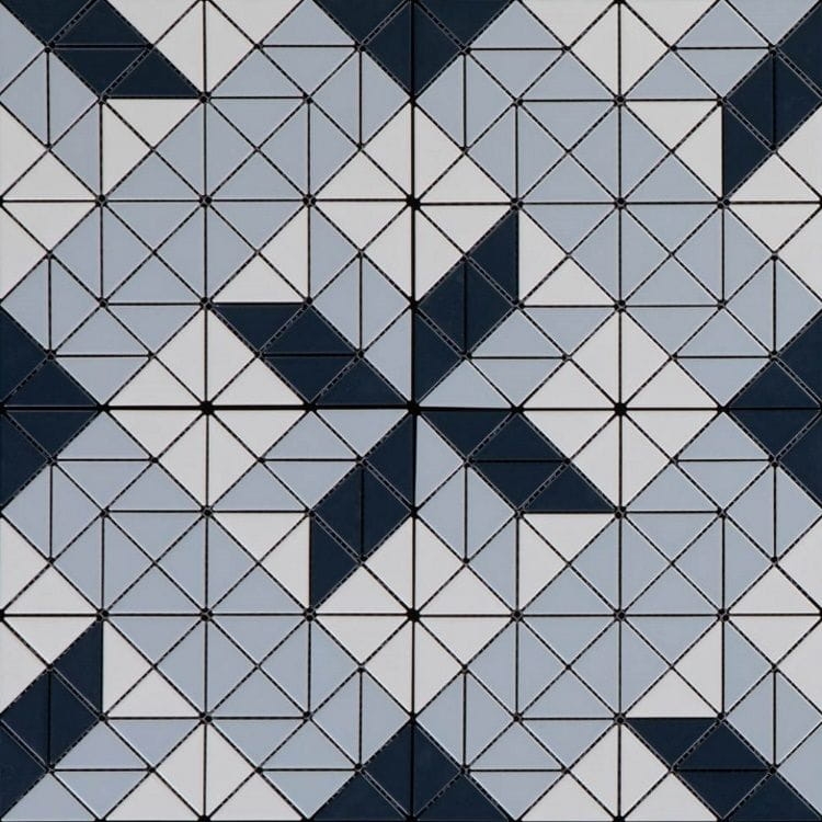 Raw Decor Aztec Vector Blue Matowa płytka mozaika dekoracyjna