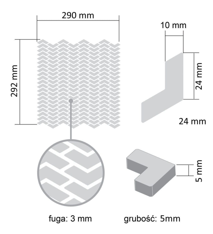 Raw Decor Sparrow White szklana mozaika ścienna biały mat