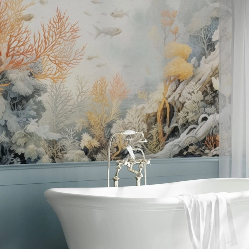 WallArt Corallium fototapeta do łazienki podwodny krajobraz