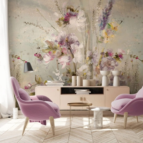 WallArt Subtilis fototapeta kwietna łąka bukiety