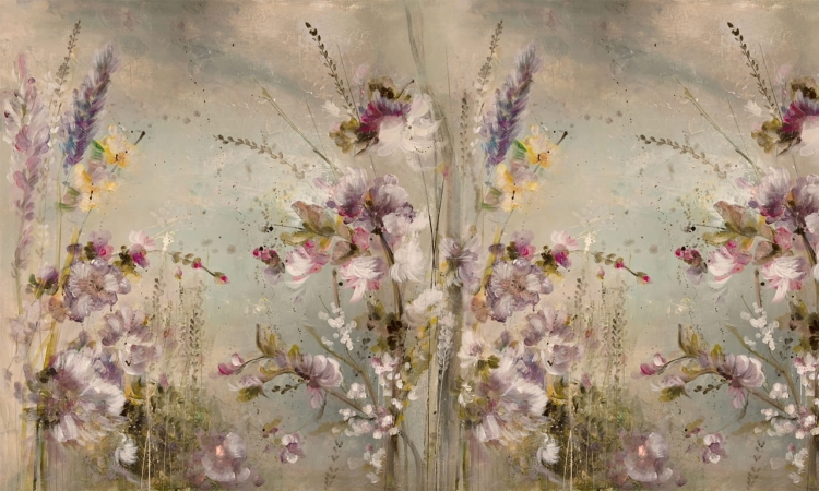 WallArt Subtilis fototapeta kwietna łąka bukiety