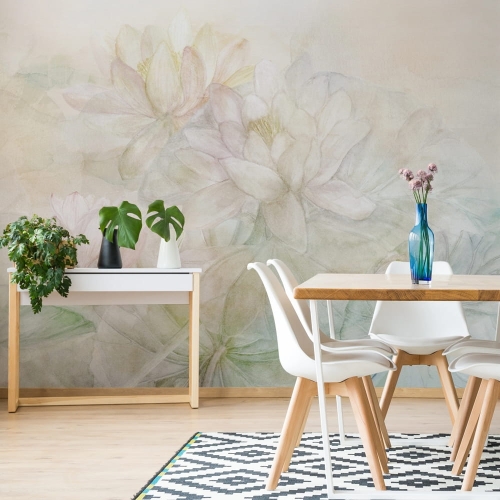 WallArt Spring fototapeta lilie wodne wiosną