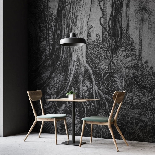 WallArt Ness krajobraz mroczny las - fototapeta