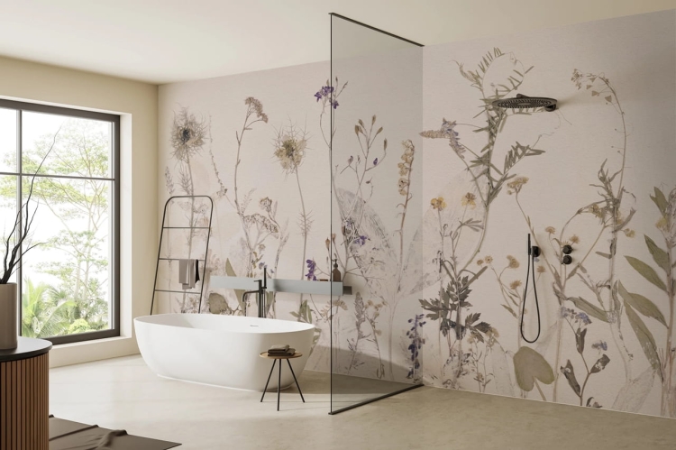 Wall Art Campo di Erbe fototapeta na wymiar z motywem polnych kwiatów