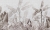 Wall Art Rainforest Beige las tropikalny w beżach