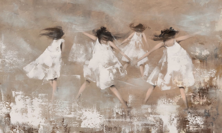 Wall Art Bajla tańczące kobiece postaci - fototapeta na wymiar indywidualny