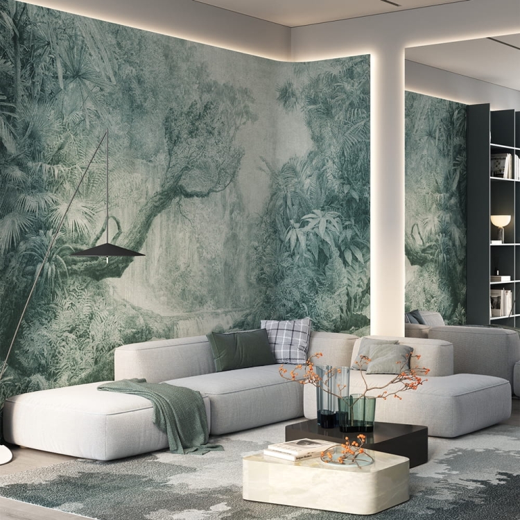 Wonderwall Artemis fototapeta tropikalna dżungla i wodospad