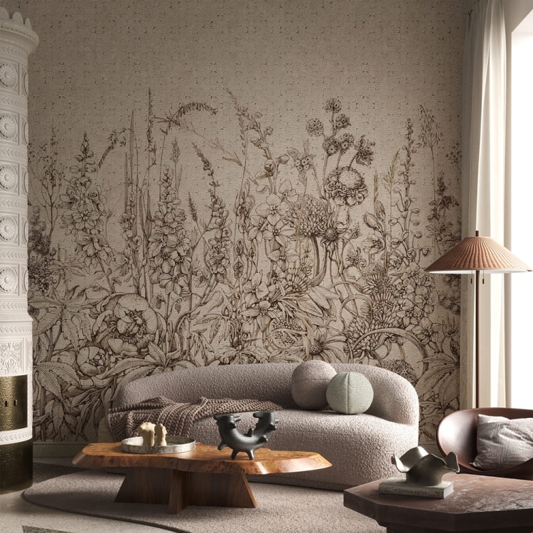 Wonderwall Daisy fototapeta subtelna kwiecista łąka