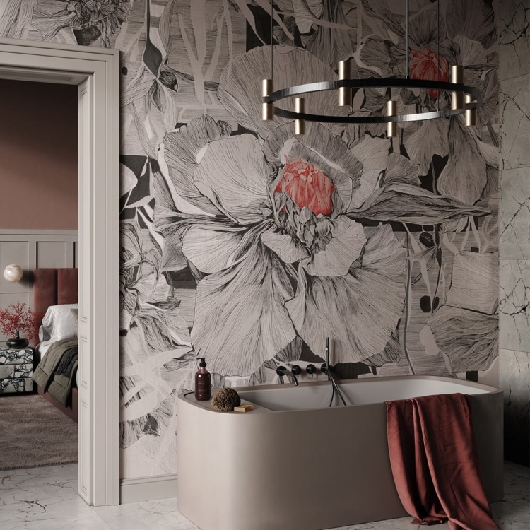 Wonderwall Cornelia fototapeta kwiatowy duży wzór