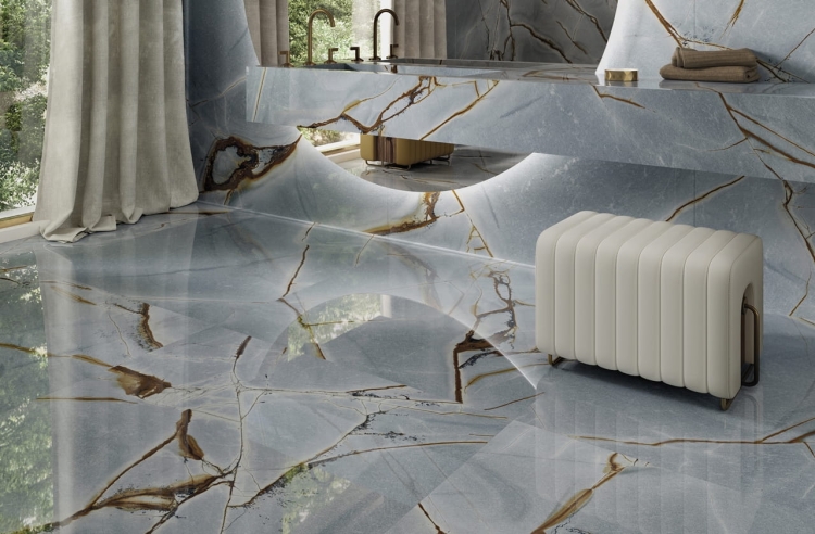 Porcelanosa Xlight Blue Roma Polished