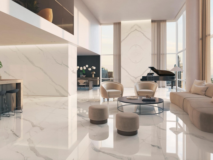 Porcelanosa Xlight Aria White Polished
