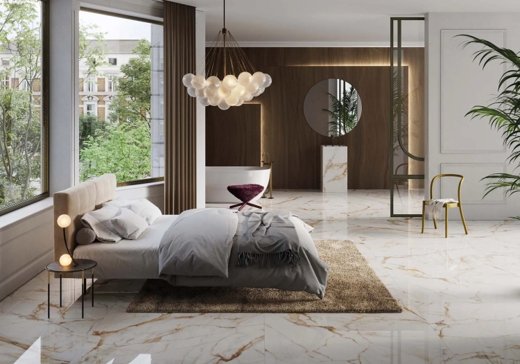 Porcelanosa Xlight Calacatta Gold