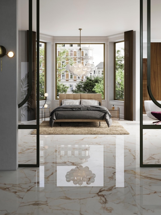 Porcelanosa Xlight Calacatta Gold
