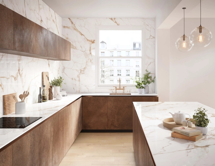 Porcelanosa Xlight Calacatta Gold