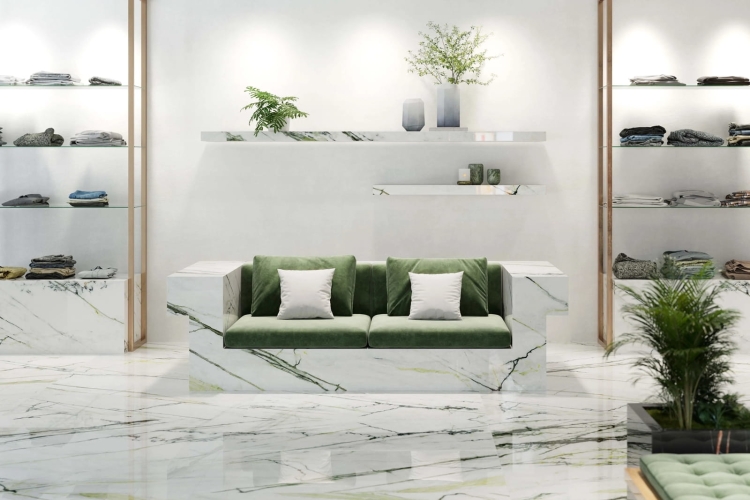 Porcelanosa Xlight Calacatta Green