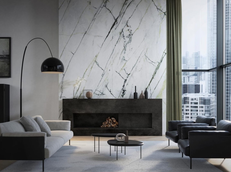 Porcelanosa Xlight Calacatta Green