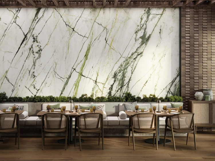 Porcelanosa Xlight Calacatta Green