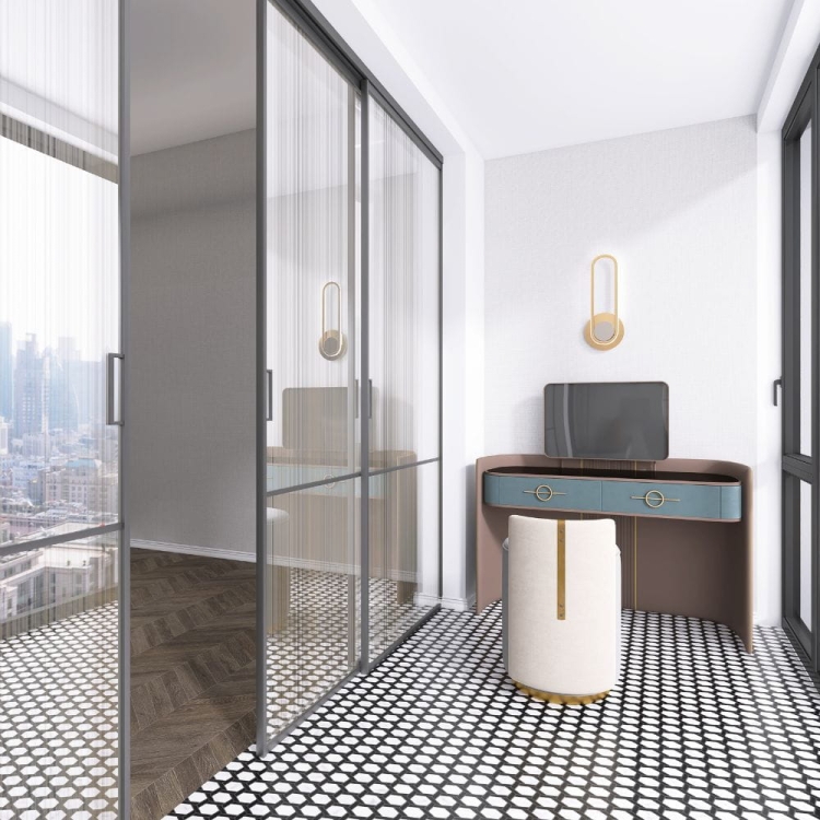 Raw Decor Heksagon Stella Black & White Matowy