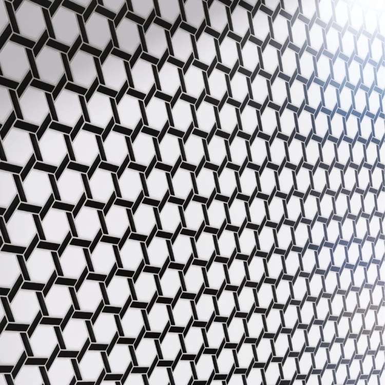 Raw Decor Heksagon Stella Black & White Matowy