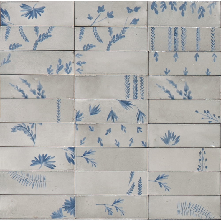 Marazzi Rice Grigio Decoro Leaf Lux 5x15 M96V